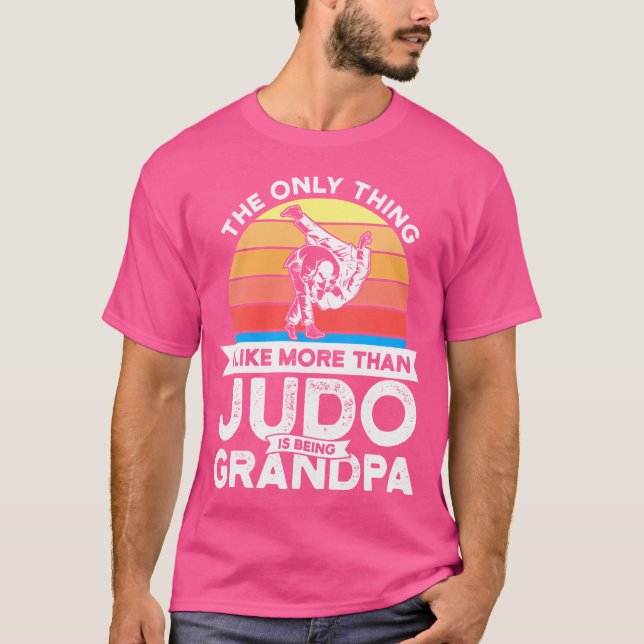 Ich mag Judo als Großvater Judo T-Shirt (Vorderseite)