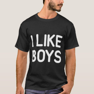 Ich mag Jungs Lustige Witze Sarkastisch T-Shirt