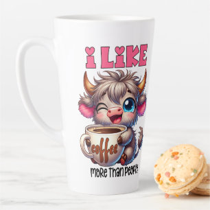 Ich mag Kaffee mehr als Menschen Milchtasse
