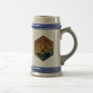 ICH MAG KAFFEE UND VIELLEICHT 3 PERSONEN BIERGLAS