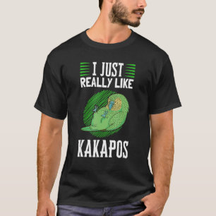 Ich mag Kakapos Neuseeland Parrot Kakapo T-Shirt
