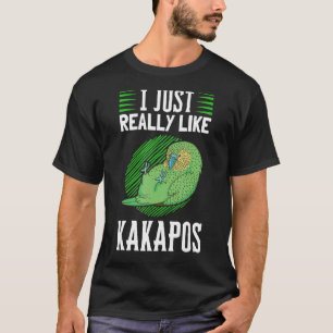 Ich mag Kakapos Neuseeland Parrot Kakapo T-Shirt