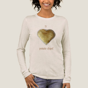 Ich mag Kartoffelchips Kartoffelchip Schatten T-Sh Tri-Blend Shirt