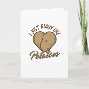 Ich mag Kartoffeln einfach nur Karte