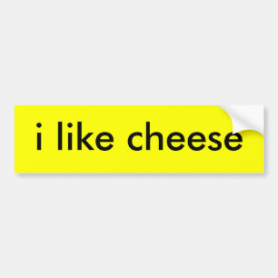 ich mag Käse Autoaufkleber
