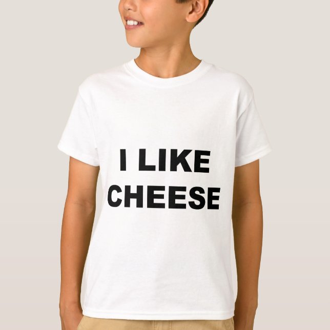Ich mag Käse T-Shirt (Vorderseite)