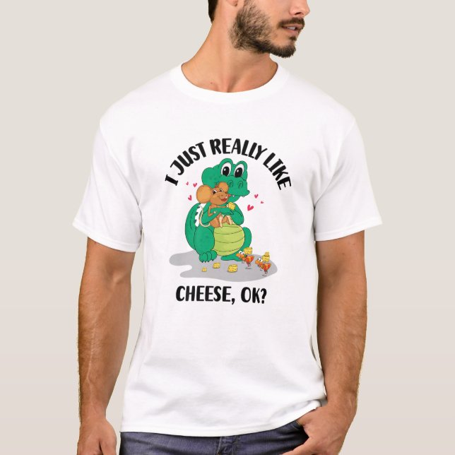 Ich mag Käse wirklich gut T-Shirt (Vorderseite)