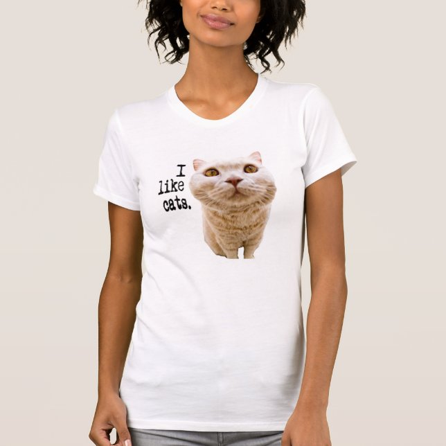 Ich mag Katzen T-Shirt (Vorderseite)
