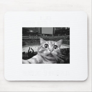 Ich mag Katzen und Hockey vielleicht 3 Leute Lusti Mousepad