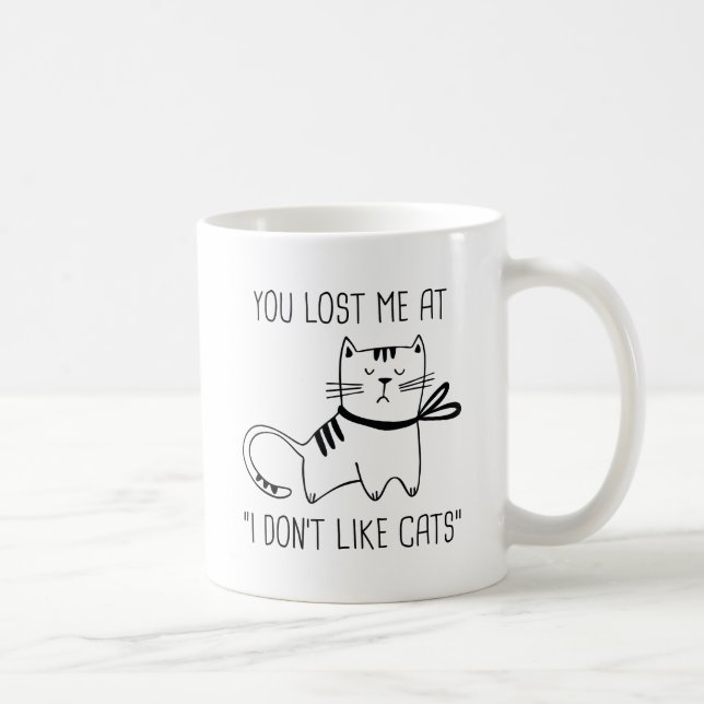 Ich mag keine Katzen Kaffeetasse (Rechts)