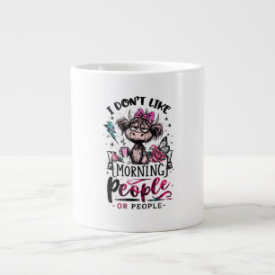 Ich mag keine Leute oder Menschen - Lustige Introv Jumbo-Tasse