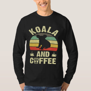 Ich mag Koala Coffee Funny Vintages Thema Wild Ani T-Shirt