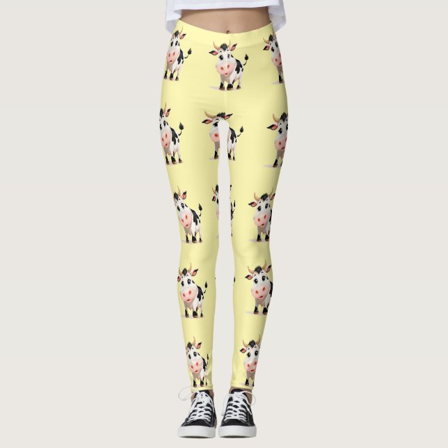 Ich mag Kühe Art Thunder_Cove Leggings (Vorderseite)