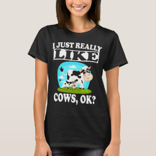 Ich mag Kühe sehr Veganes Shirt