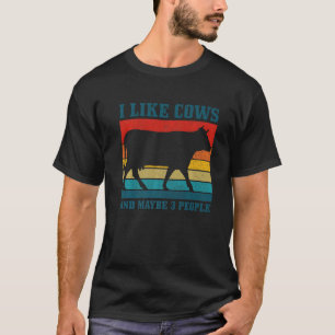 Ich mag Kühe und vielleicht 3 Leute  Landwirtschaf T-Shirt