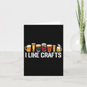 Ich mag Kunsthandwerk Bierbrauen Microbrew Hopfen Karte