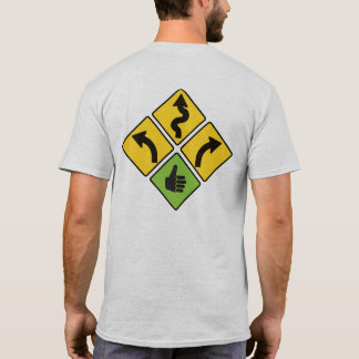 Ich mag KurvenVerkehrsschild-Motorrad-Shirt T-Shirt