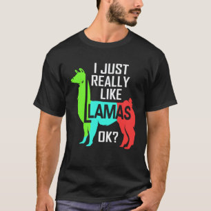 Ich mag Lamas Lama einfach wirklich gern T-Shirt