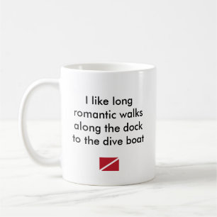 Ich mag langes romantisches… Tauchen-Boot Tasse
