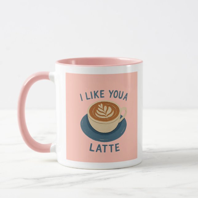 Ich mag Latte-Tasse Tasse (Links)