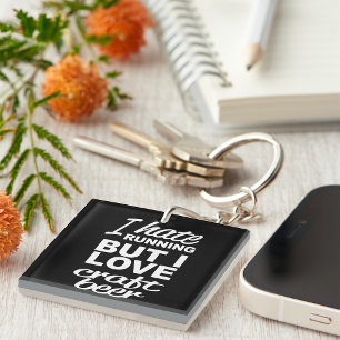 Ich mag laufen, aber ich Liebe Biere Schlüsselanhänger