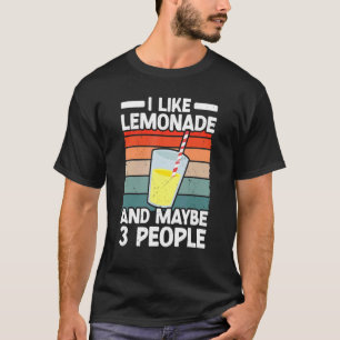 Ich mag Lemonade und vielleicht 3 Leute Eis Zitron T-Shirt