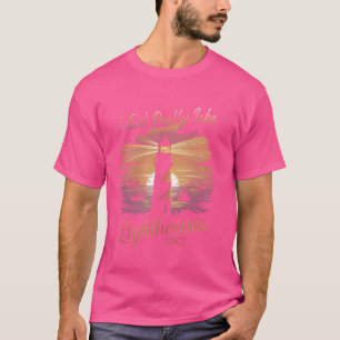 Ich mag Leuchttürme Retro Sonnenuntergang Nautik w T-Shirt