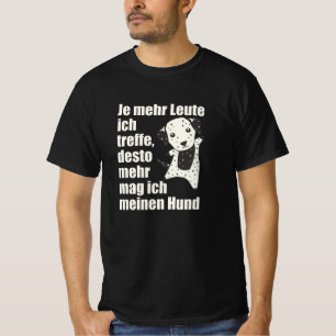 Ich mag Leute nicht nur meinen Dalmatiner T-Shirt