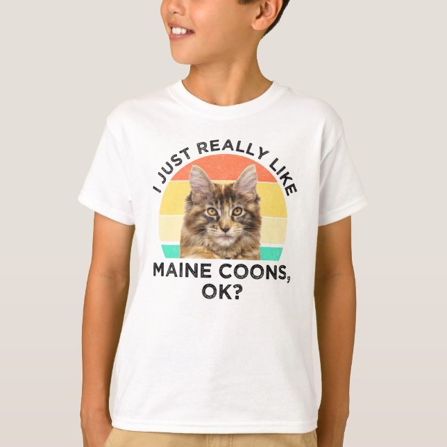 Ich mag Maine Coons wirklich, ok? T-Shirt (Vorderseite)