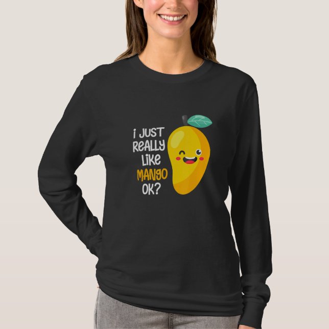 Ich mag Mango Ok Fruit Summer Mango T-Shirt (Vorderseite)