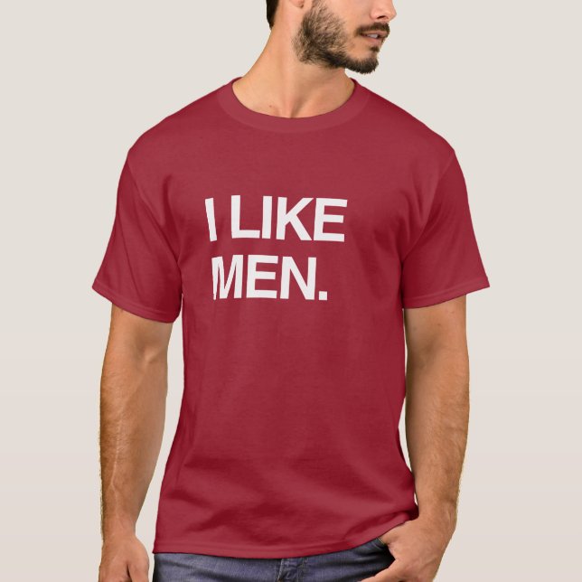 ICH MAG MÄNNER T-Shirt (Vorderseite)