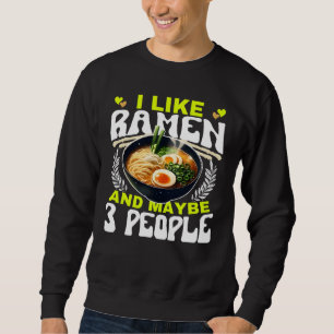 Ich mag Männer und vielleicht 3 Personen Sweatshirt