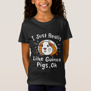 Ich mag Meerschweinchen Kawaii einfach wirklich ge T-Shirt