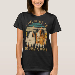 Ich mag Meerschweinchen und vielleicht 3 Personen T-Shirt