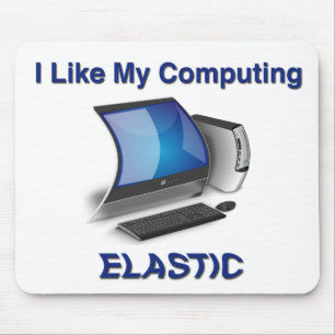 Ich mag mein Computer elastisch Mousepad