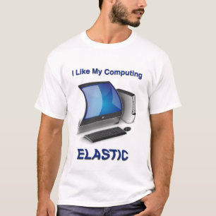 Ich mag mein Computer elastisch T-Shirt