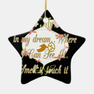 Ich mag mein Geld in meinen Träumen, wo ich kann. Keramikornament