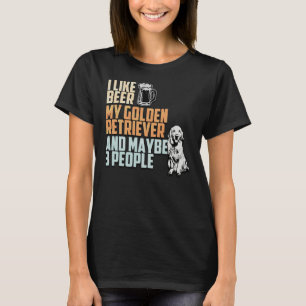 Ich mag mein Goldener Retriever und vielleicht 3 L T-Shirt