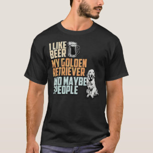 Ich mag mein Goldener Retriever und vielleicht 3 L T-Shirt