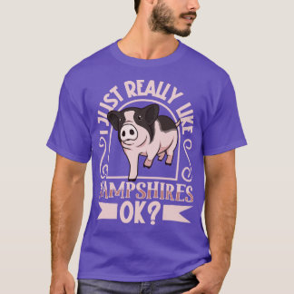 Ich mag mein Hampshire-Schwein wirklich sehr T-Shirt