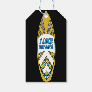 "Ich mag mein Leben" originelle Geschenkmarke Geschenkanhänger