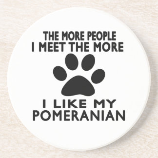 Ich mag mein Pomeranian. Getränkeuntersetzer