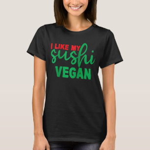 Ich mag mein Sushi Vegan Raglan T-Shirt