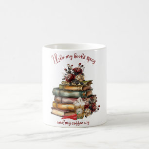 Ich mag meine Bücher scharf und meinen Kaffee eisg Kaffeetasse