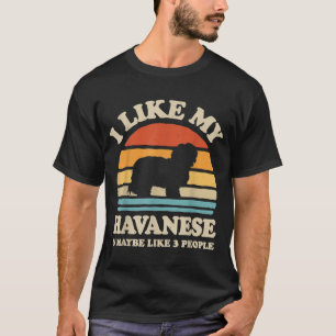 Ich mag meine Havanese und vielleicht wie 3 Leute  T-Shirt