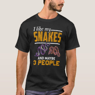 Ich mag meine Schlangen und vielleicht 3 Leute Rep T-Shirt