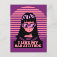 ICH MAG MEINE SCHLECHTE ATTITUDE MÄDCHEN LADIES PO