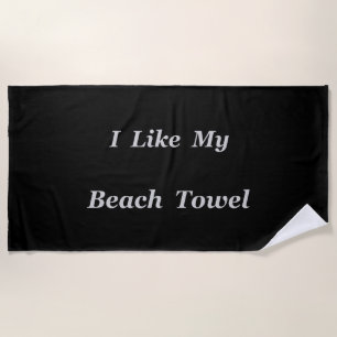 Ich mag meine strandtuch