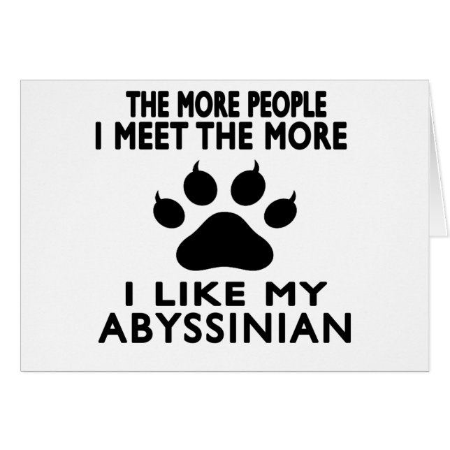 Ich mag meinen Abyssinier (Vorderseite (Horizontal))