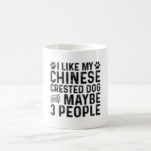 Ich mag meinen Chinesisch gezapften Hund und 3 Per Kaffeetasse